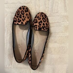 Charles Philip Leopard Print Women's Loafers Flats size 8.5